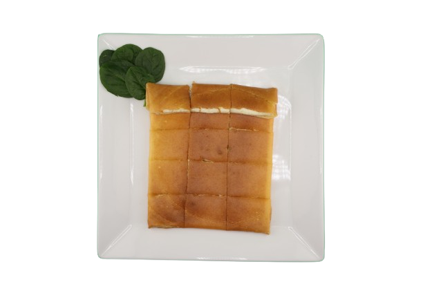 Crepe filled with melted cheese