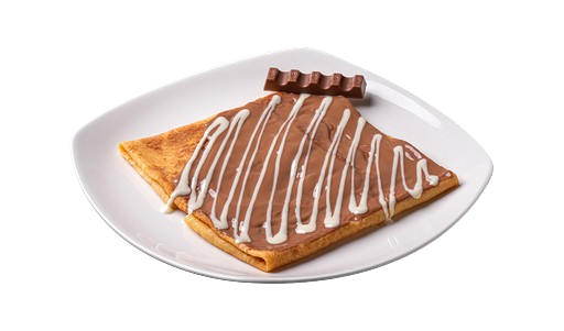 Crepe with chocolate filling