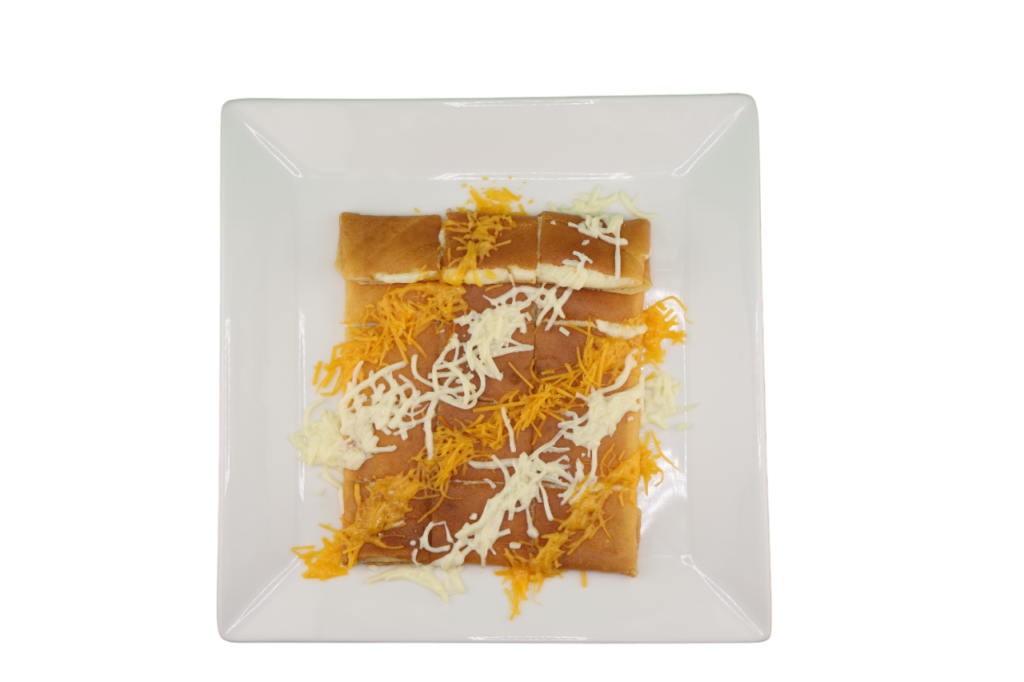 Crepe filled with melted cheese