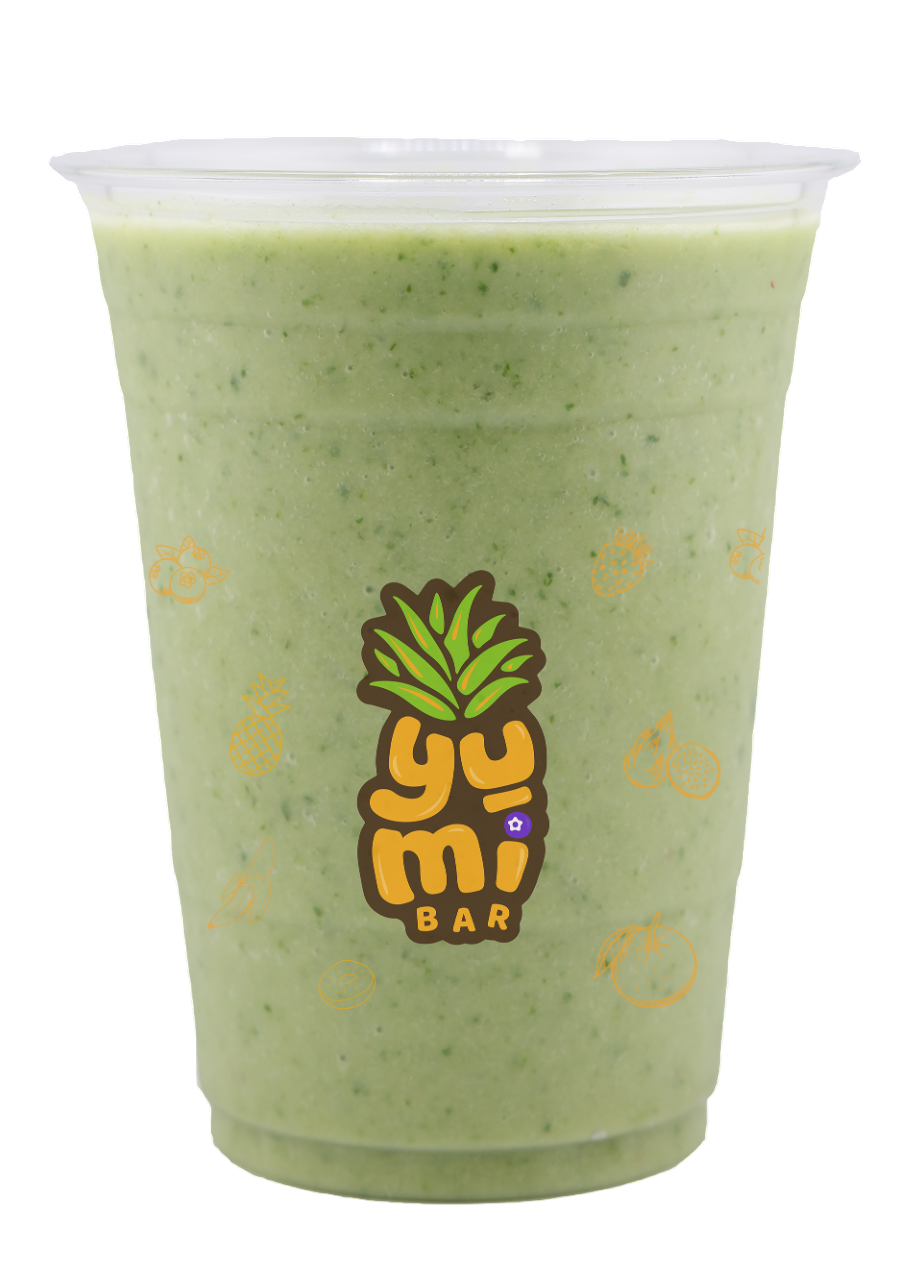 Green smoothie in a cup